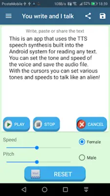 You write and I talk android App screenshot 3